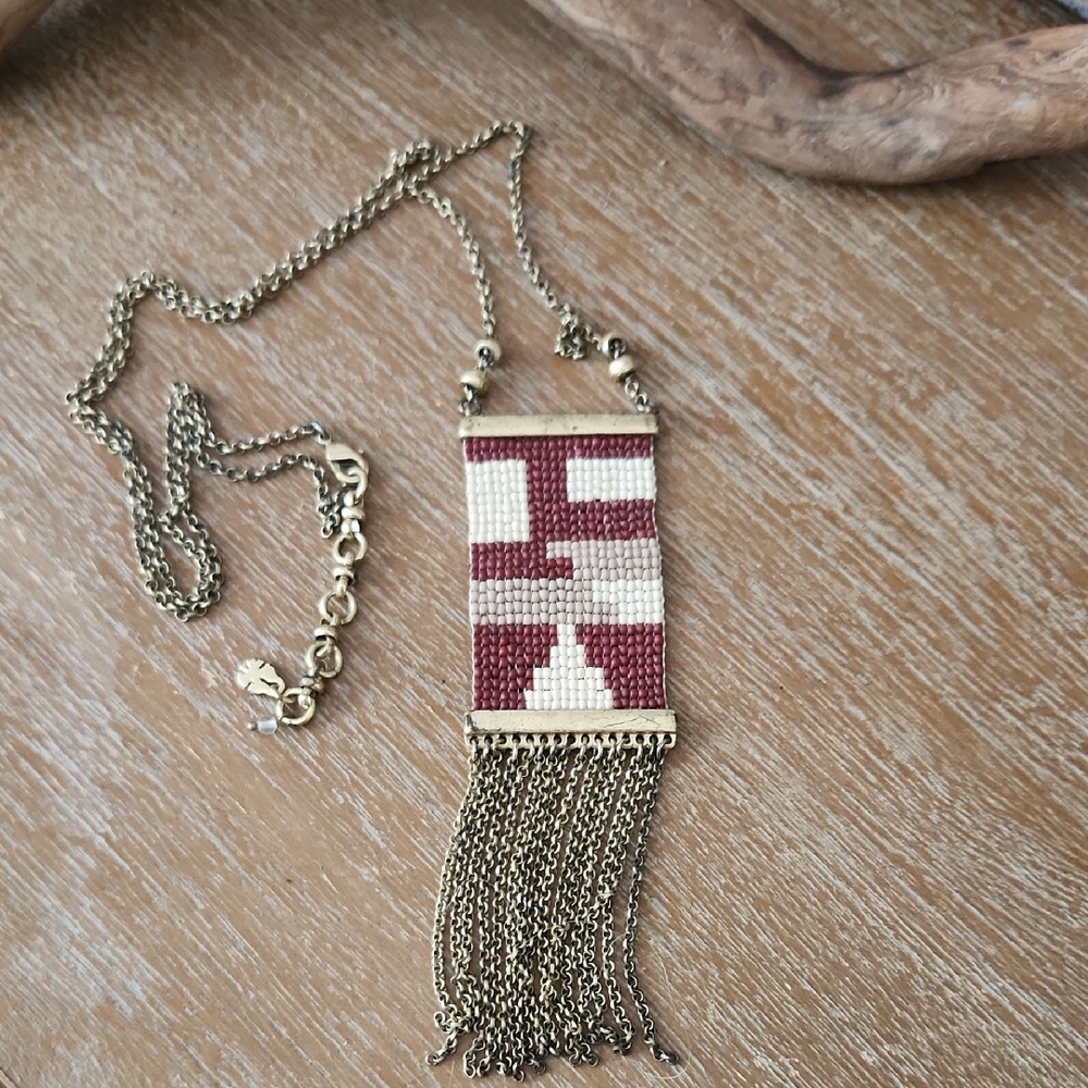 Lucky Brand Fringe Necklace